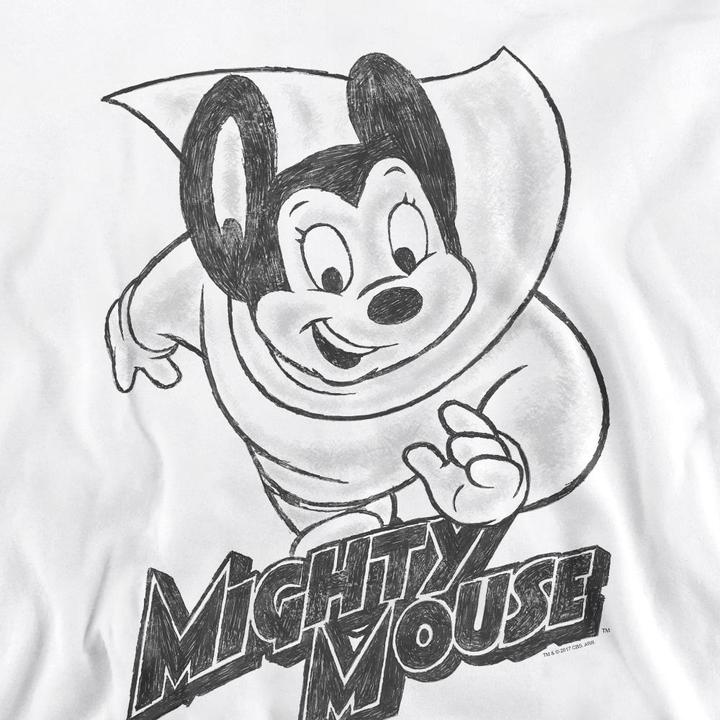 Actual product image Fruit of the Loom Unisex Adult Mighty Sketch Sweatshirt (M)