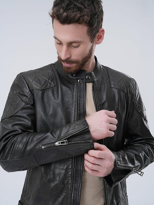 Actual product image Belstaff OUTLAW leather jacket (52)