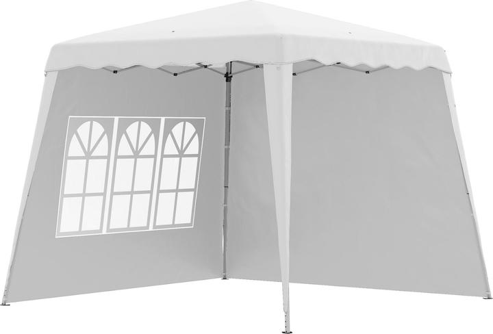 Image du produit Outsunny Pavillon avec 2 parois latérales et réglage individuel de la hauteur (240 cm, 240 cm)