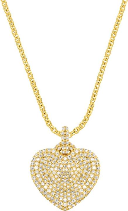Candy Halskette Erin, 925 Sterling Silber, vergoldet (18k vergoldet, 925er Sterlingsilber, 925 Sterling Silber, 42 cm)