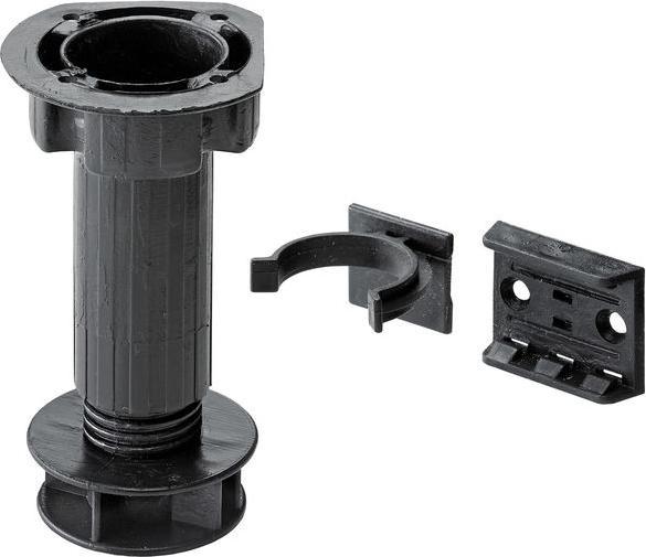 Produktbild Hettich Sockelverstellfu 100 mm, Kunststoff schwarz, 4 Stck