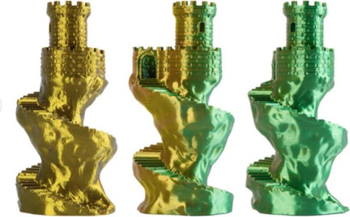 Produktbild Filament · PLA Magic SILK · AMBER LEAF · 1.75mm · 1kg (PLA, 1.75 mm, 1000 g, Mehrfarbig)
