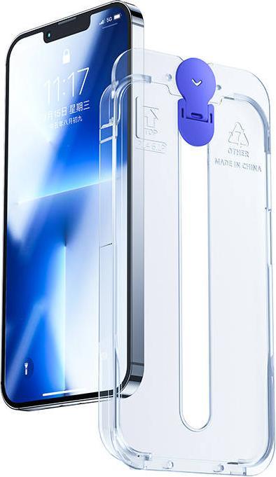 Actual product image Joyroom Easy Fit JR-H11 full screen tempered glass for Apple iPhone 14 Plus 6.7 " (1 Piece, Apple iPhone 14 Plus)