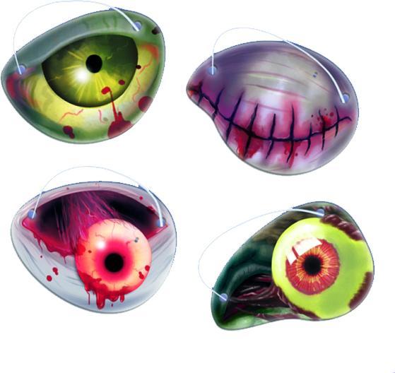Actual product image Fasnacht Paper eye patches zombie