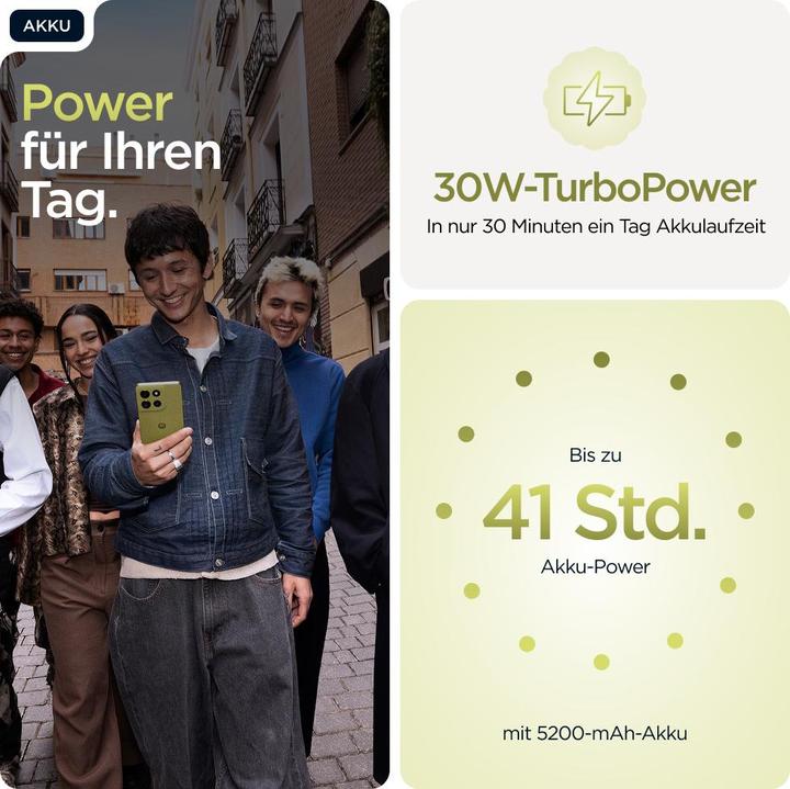 Immagine prodotto Motorola G86 (256 GB, Cipresso d'oro, 6.67", Doppia SIM, 50 Mpx)