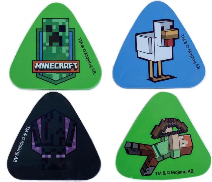 Produktbild Minecraft Radiergummi Set