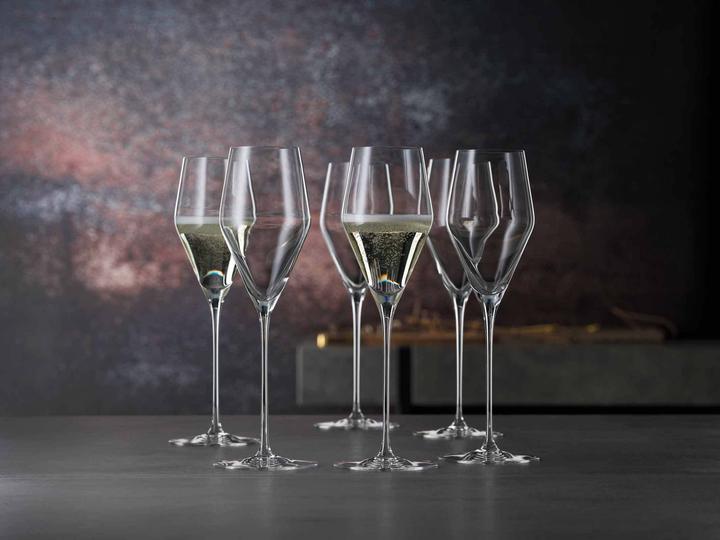 Produktbild Spiegelau Definition Champagnergläser + Poliertuch (25 cl, 6 Gläser, Sektgläser)