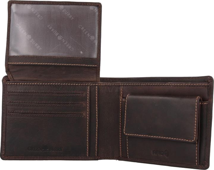 Immagine prodotto Greenburry Portafoglio Tornado con protezione RFID in pelle 13 cm