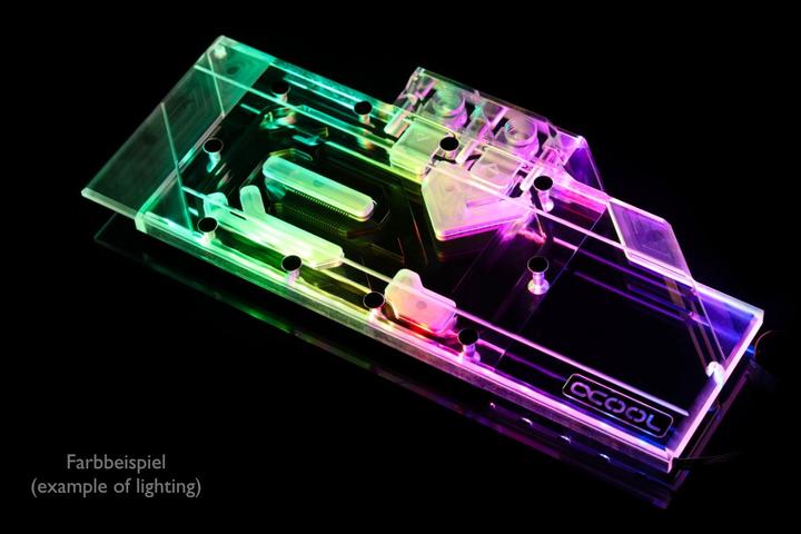 Actual product image Alphacool Ice block Aurora acrylic GPX-A