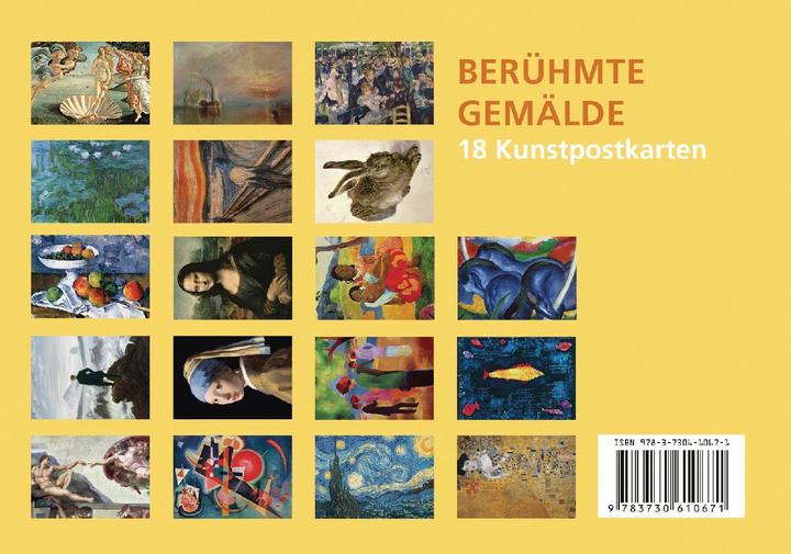 Produktbild Postkarten-Set Berühmte Gemälde (20 Stk.)