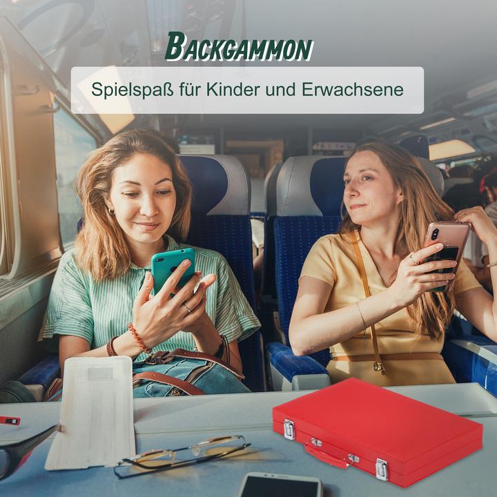Productafbeelding Relaxdays Backgammon-Koffer