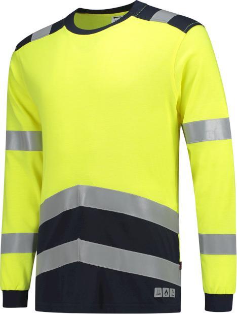 Actual product image Tricorp 103003FluoryellowInkXS T-Shirt Multinorm Bicolor (XS)