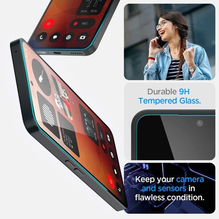 Produktbild Spigen - Glas.tR EZ-FIT - Nothing Phone (3a) / (3a) Pro - Clear (1 Stück, Nothing Phone (3a) Pro, Nothing Phone (3a))