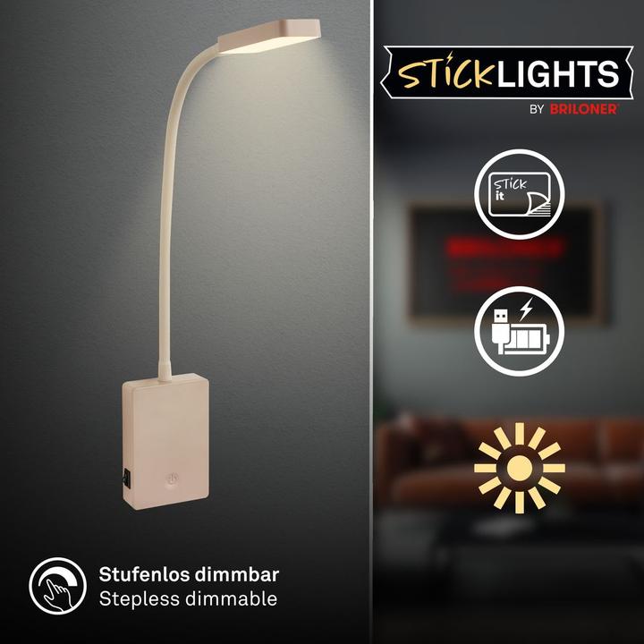 Produktbild Briloner CIELO LED Leseleuchte - Beige (150 lm)