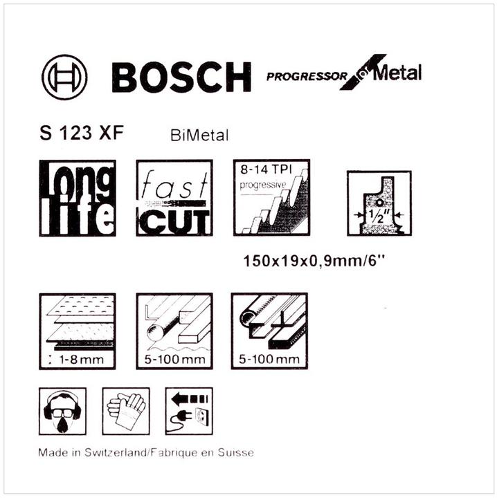 Actual product image Bosch Professional Zubehör Sabre saw blade S 123 XF, Progr