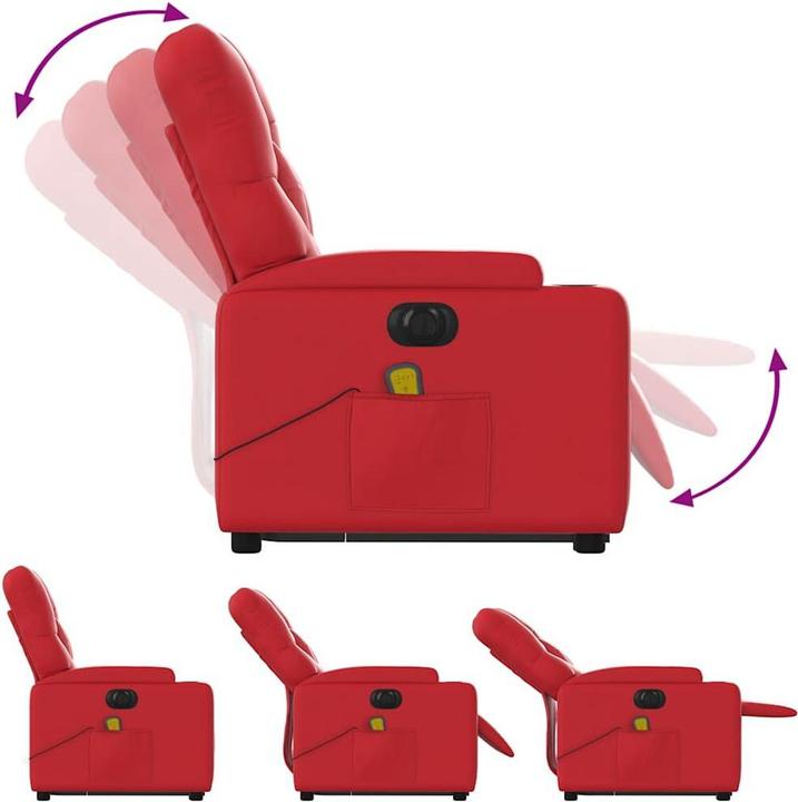 Immagine prodotto VidaXL Poltrona massaggiante con ausilio elettrico in similpelle