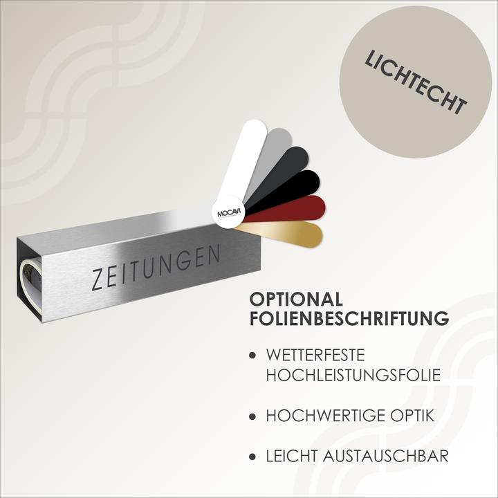Produktbild Mocavi Zeitungsfach ZF 1 Edelstahl rostfrei, made in germany