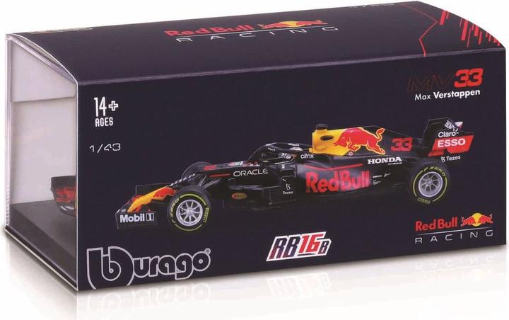 Actual product image Bburago Max Verstappen Red Bull Racing RB16B F1