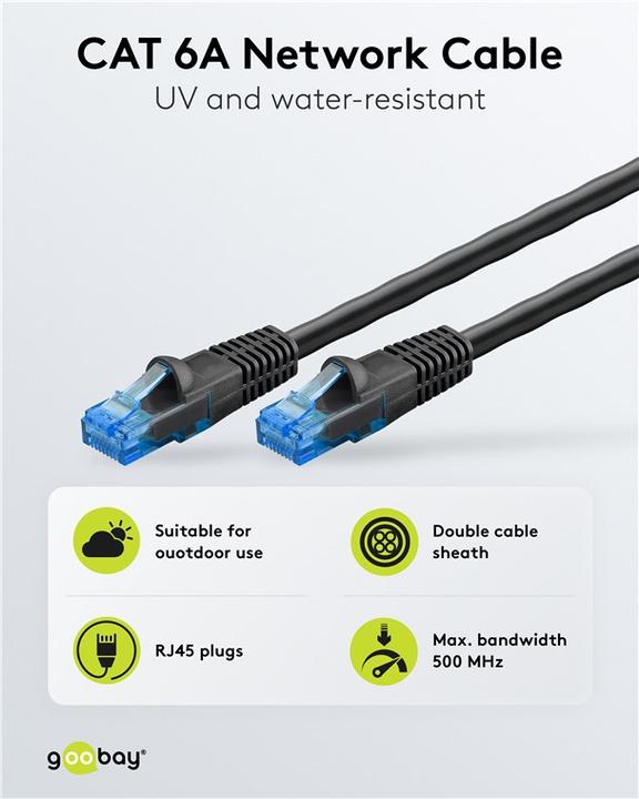 Actual product image Goobay Network cable (U/UTP, CAT6, 60 m)