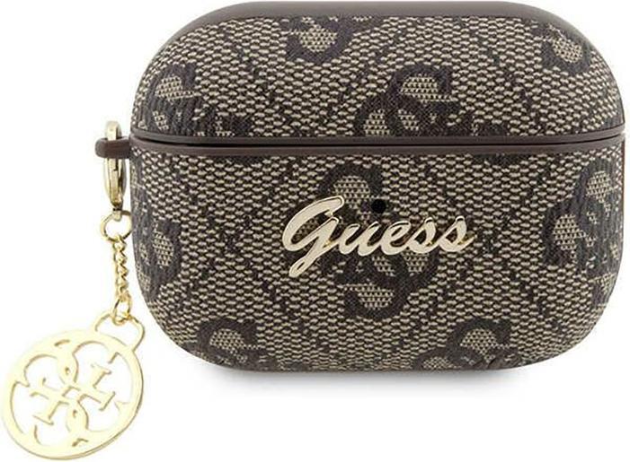 Produktbild Guess 4G Script Heart PC/PU Case für Apple Airpods Pro 2 - brown (Kopfhörer Tasche)