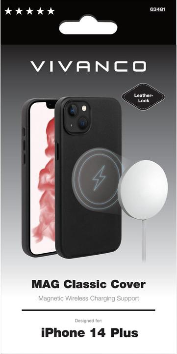 Actual product image Vivanco Mag Classic Backcover Apple iPhone 14 Plus Black (Apple iPhone 14 Plus)