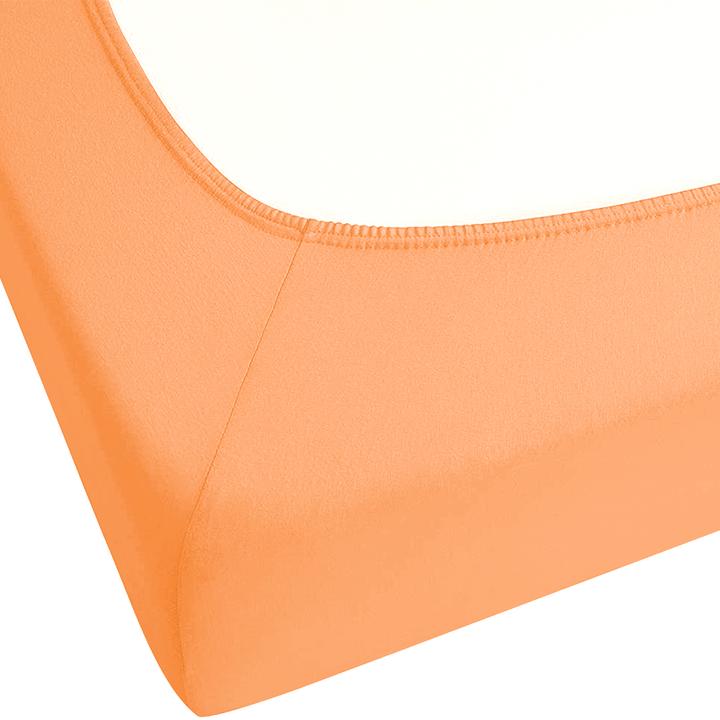 Produktbild Beliani Spannbettlaken Baumwolle orange 140 x 200 cm JANBU (140 x 200 cm)