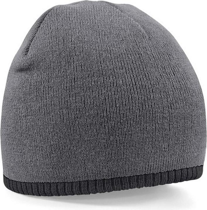 Actual product image Beechfield Beanie hat Knitted hat with contrasting edge (One size)