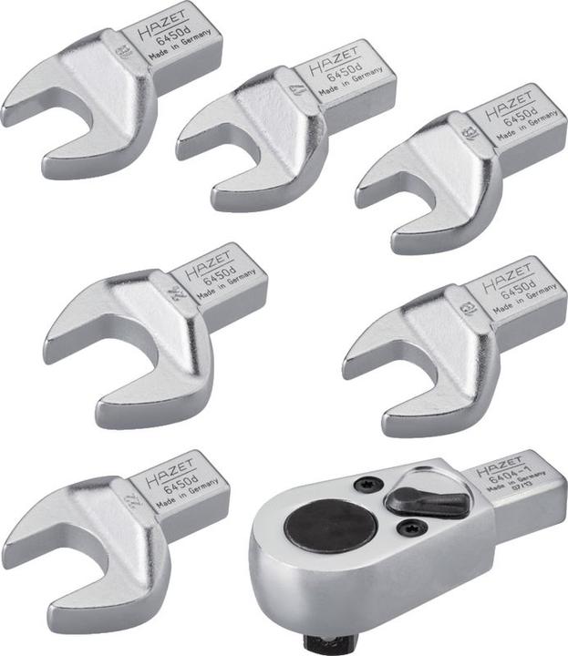 Produktbild HAZET Einsteck-Werkzeug Satz 6450C/7 ∙ Einsteck-Vierkant 9 x 12 mm ∙ Aussen Sechskant Profil, Vierka… (14 mm, 13 mm, 15 mm, 19 mm, 17 mm, 10 mm)
