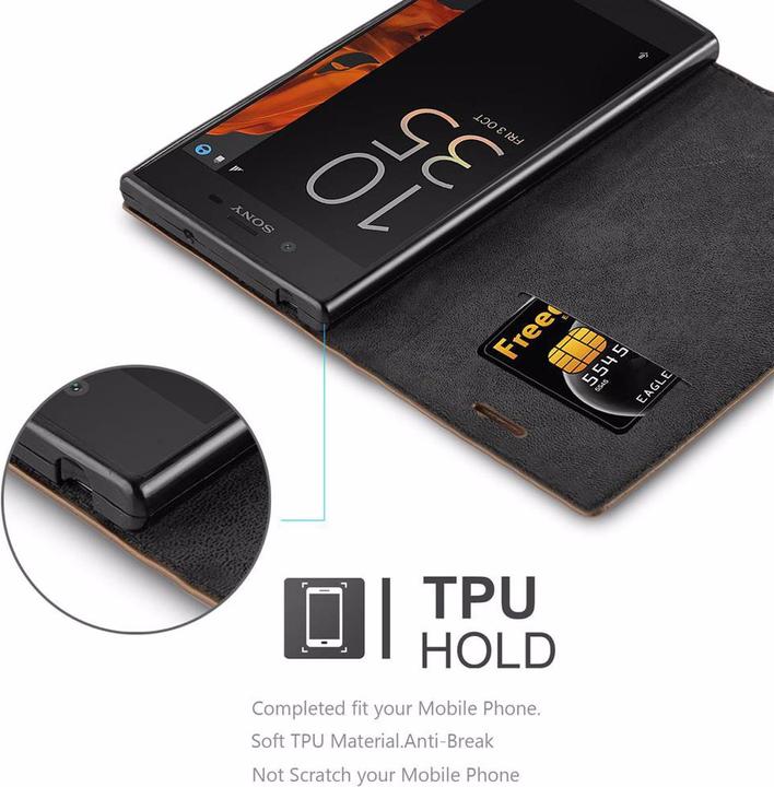 Produktbild Cadorabo Book Invisible Magnet Cover (Sony Xperia XZ, Sony Xperia XZs)
