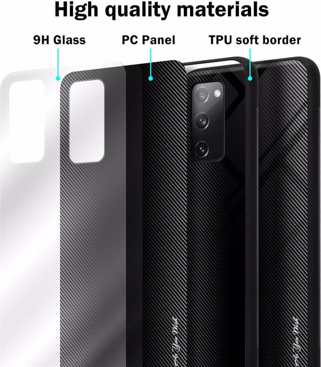 Immagine prodotto Cadorabo Copertura di vetro a strisce in TPU (Samsung Galaxy S20 FE)