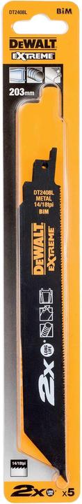 Image du produit DeWalt Couteau à découper en métal EXTREME 203mm 5pcs.