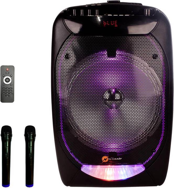 Actual product image N-Gear Bluetooth Speaker The Flash 1210 Mik/LED (6 h, Electrical connection)