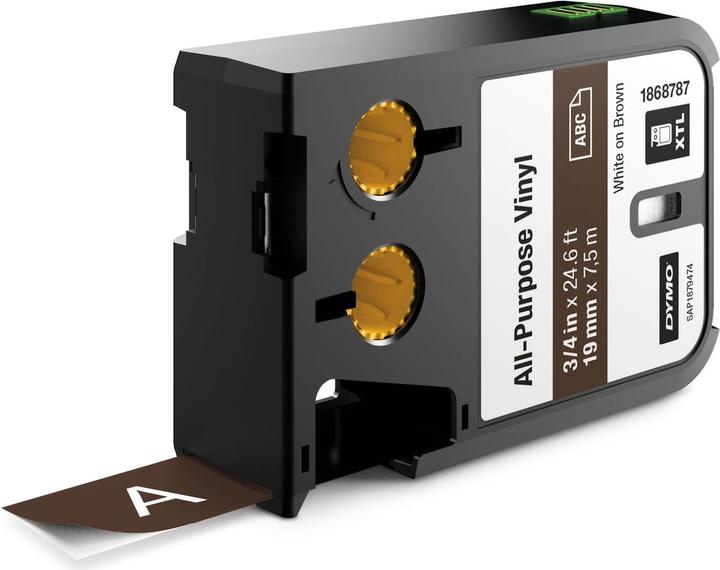 Produktbild Dymo XTL Schriftband, Vinyl (3.50 cm, Schwarz)