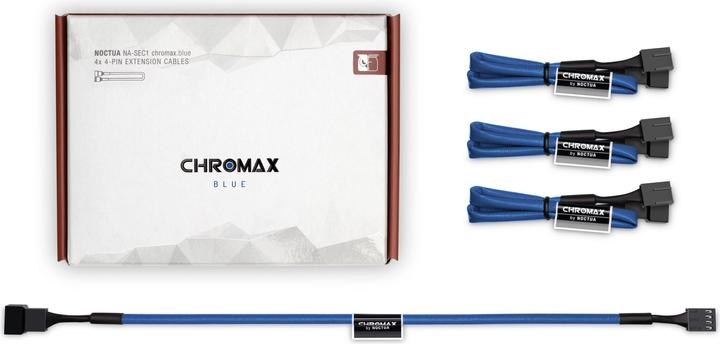 Actual product image Noctua NA-SEC1 chromax.blue fan extension cable set