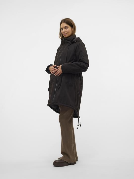Actual product image Mamalicious Hood with drawstring ribbed cuffs Coat jacket (M)