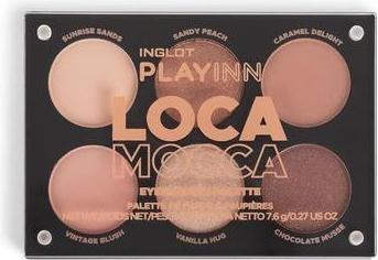Actual product image Inglot Playinn Loca Mocca Eyeshadow Palette - Matte and Shimmer