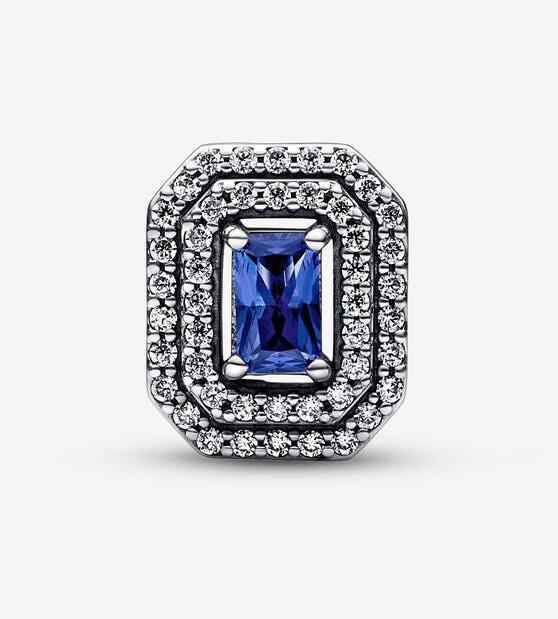 Produktbild Pandora Charm Funkelnder Blauer Stein (Silber 925)