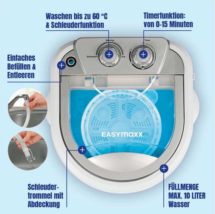 Image du produit Easymaxx Mini lave-linge 07475 (3 kg, Vers le haut)