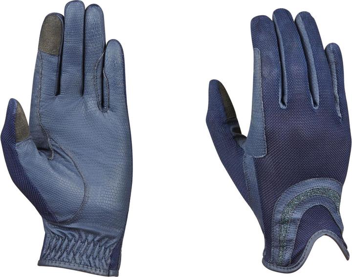 Produktbild Dublin Mesh Palm Ziegenleder Glitter Reithandschuhe (XS)