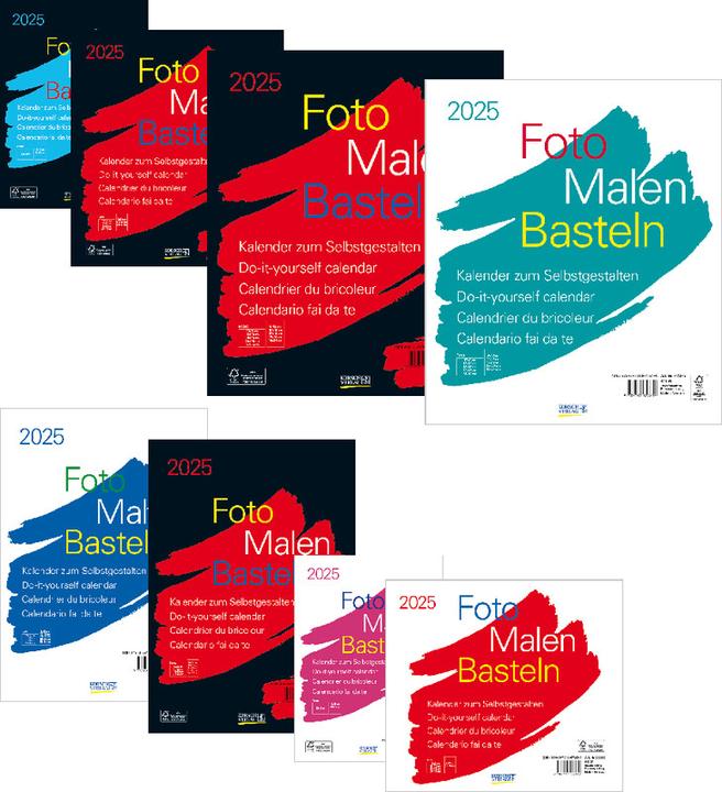 Produktbild Bastelkalender Foto Malen Basteln (30 x 35 cm, Harter Einband, Deutsch)