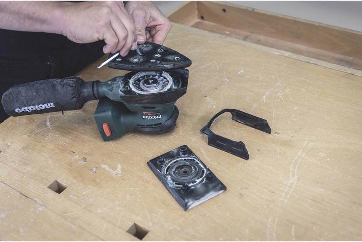 Produktbild Metabo PowerMaxx SMA 12 BL 602037840 Akku-Exzenterschleifer ohne Akku 12V 100 x 150mm (Exzenterschleifer)