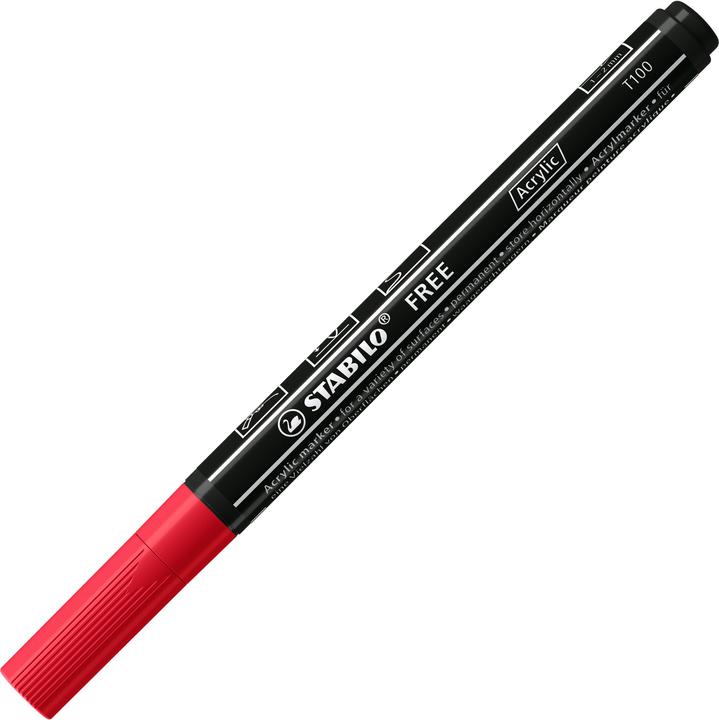 Image du produit STABILO FREE Acrylic Acrylmaker (Turquoise, Jaune, Bleu, Noir, Red, 2 mm, 5 x)