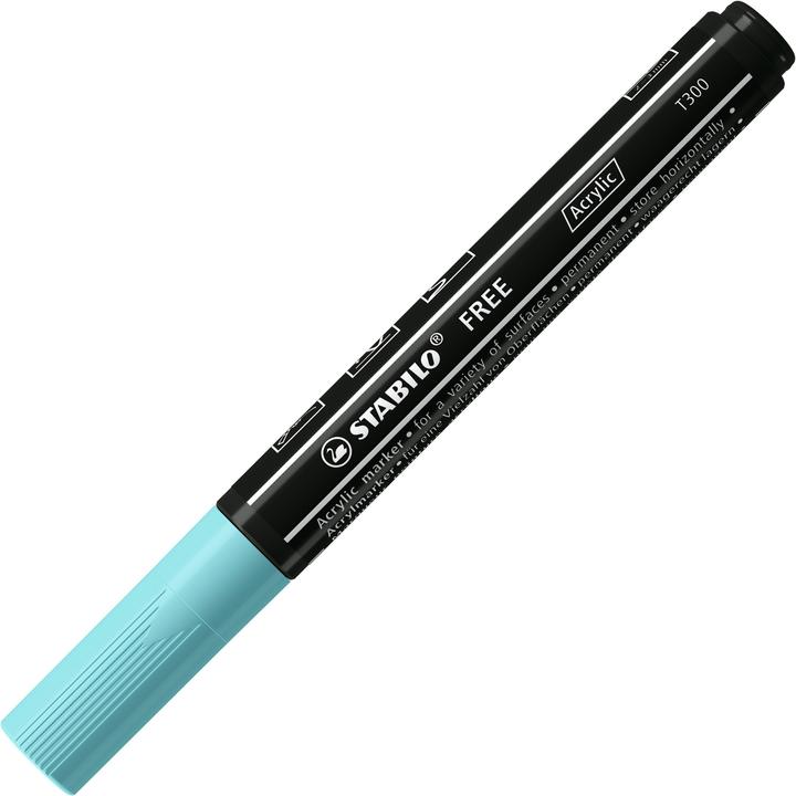 Immagine prodotto STABILO Creatore di acrilico GRATUITO (Pink, Azzurro, Nero, Bianco, 3 mm, 5 x)