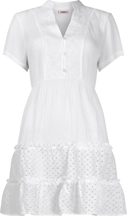 Actual product image Joe Browns Embroidered Bib Broderie Hem Cotton Tunic Dress (10XL)