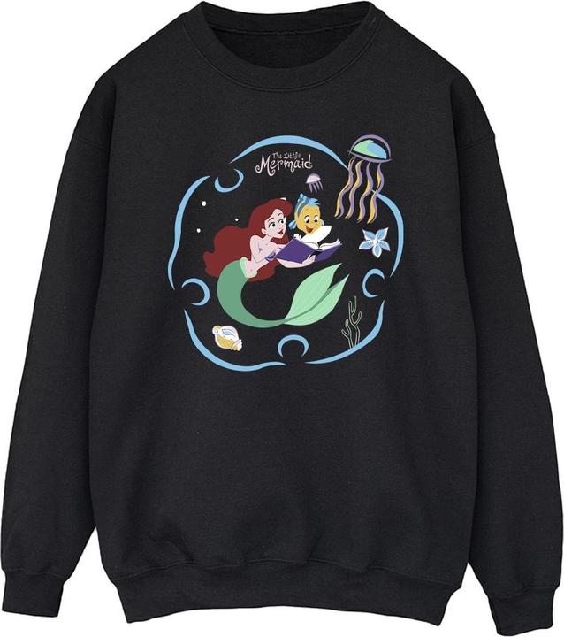 Disney The Little Mermaid Reading A Book Sweatshirt (XXL)