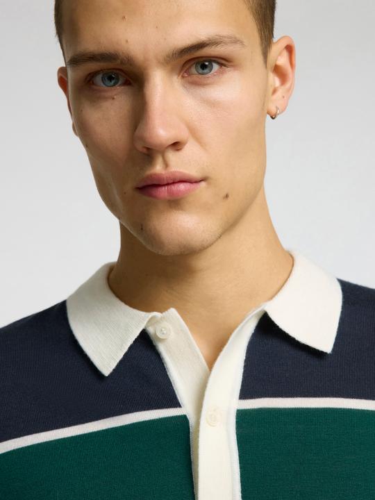 Image du produit Selected Homme 100% Merinowoll Langarm-Poloshirt (XL)