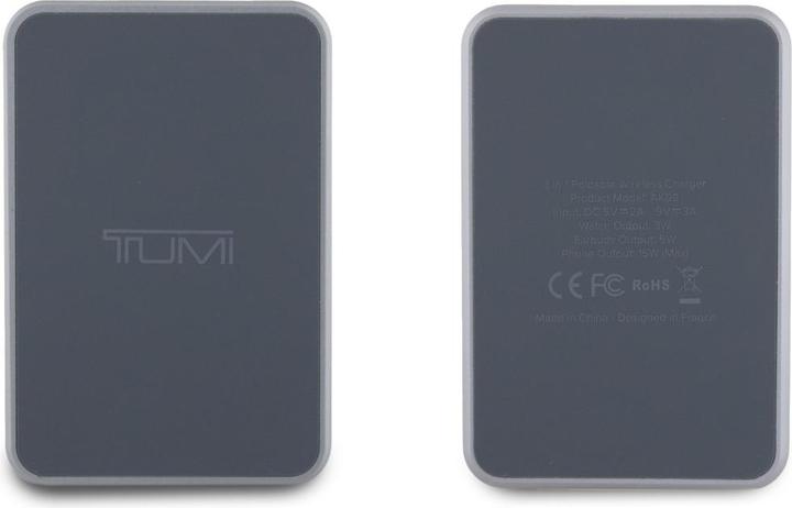 Actual product image Tumi Inductive charger foldable 3-in-1 15W + case grey (15 W)