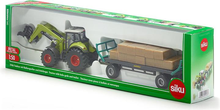 Produktbild Siku Traktor und Ballenwagen