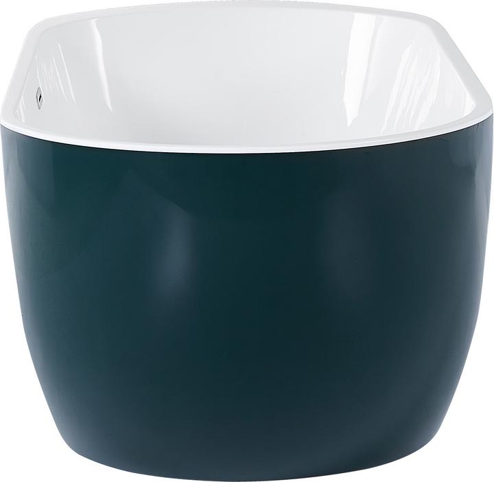 Actual product image Beliani Bathtub freestanding blue-green oval 170 x 80 cm NEVIS (220 l, 170 cm, 80 cm)