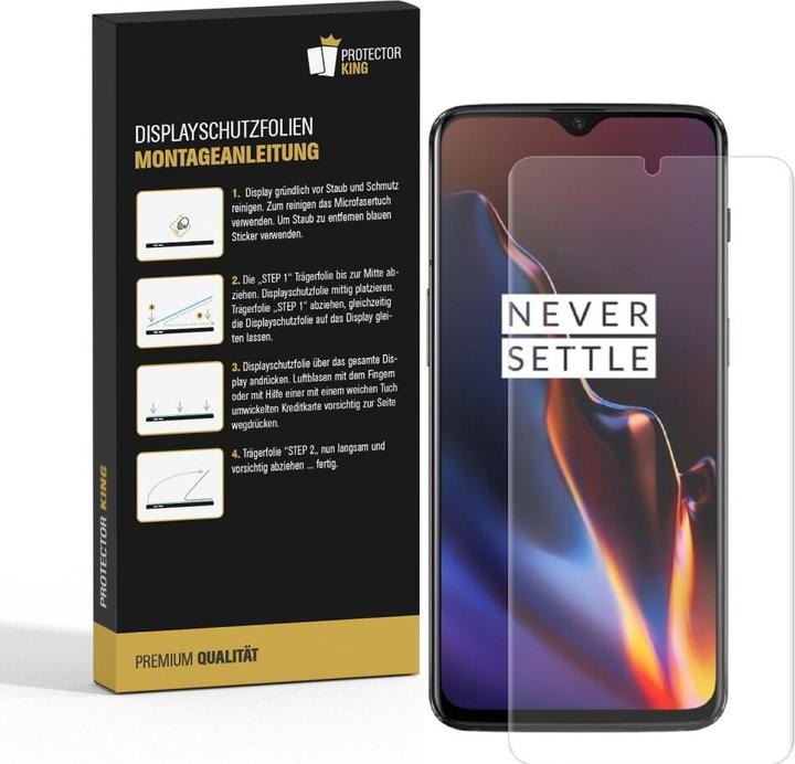 Produktbild Protectorking 4x Panzerfolie Anti-Shock Full Cover HD Klar (4 Stück, OnePlus 7T)